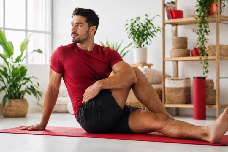 Person exercising to improve health wellbeing