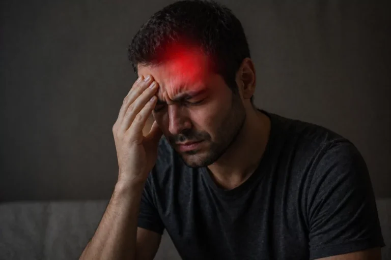 Causes of Migraines Person experiencing migraine headache