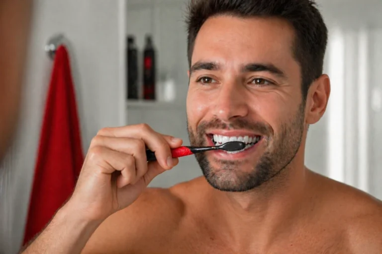 Brush Your Teeth to Beat Heart Disease Person brushing teeth