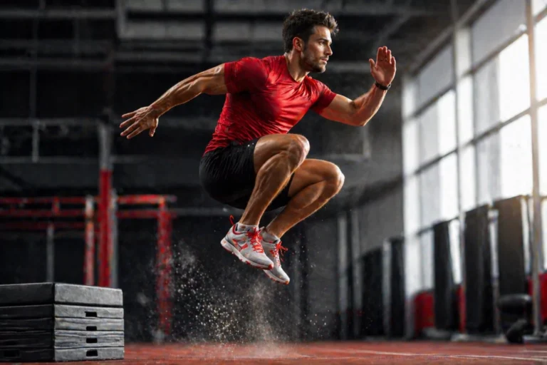 Athlete demonstrating reactive strength